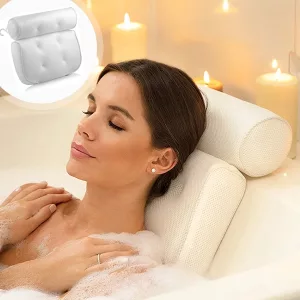 Badekissen, Wellness-Kissen, Kopfstütze für die Badewanne, Badewannenkissen